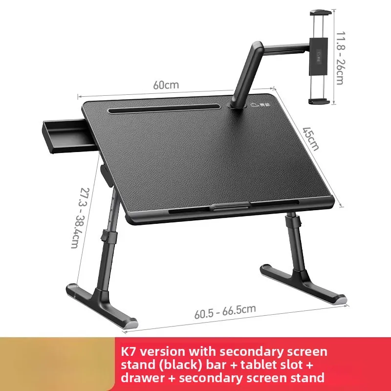 

Adjustable Laptop Bed Table Foldable Stand with Holder for Reading Office Study in Dorm