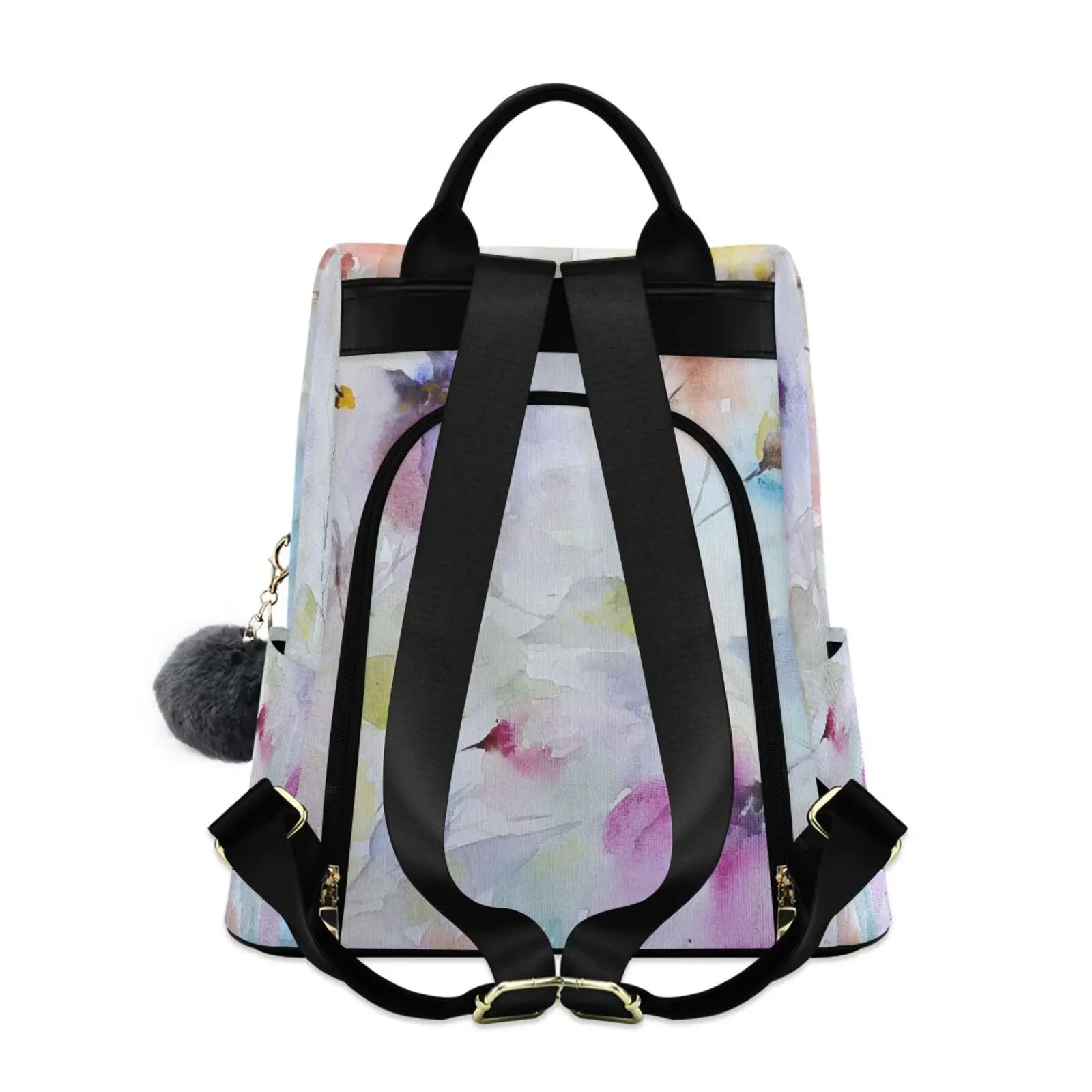 New Hot Women’s Backpack Flower Print High Quality Soft Polyester Fashion Shoulder Bags Large Capacity Anti theft Backpack