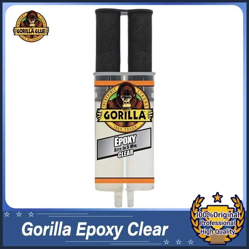 

Gorilla Epoxy Clear 25ml Adhesive Two Parts Solvent Resistant Once Cured