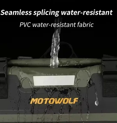 Imagen 2 del producto Bolsa de asiento trasero de motocicleta de 60L, bolsas de sillín, almacenamiento lateral, equipaje Universal