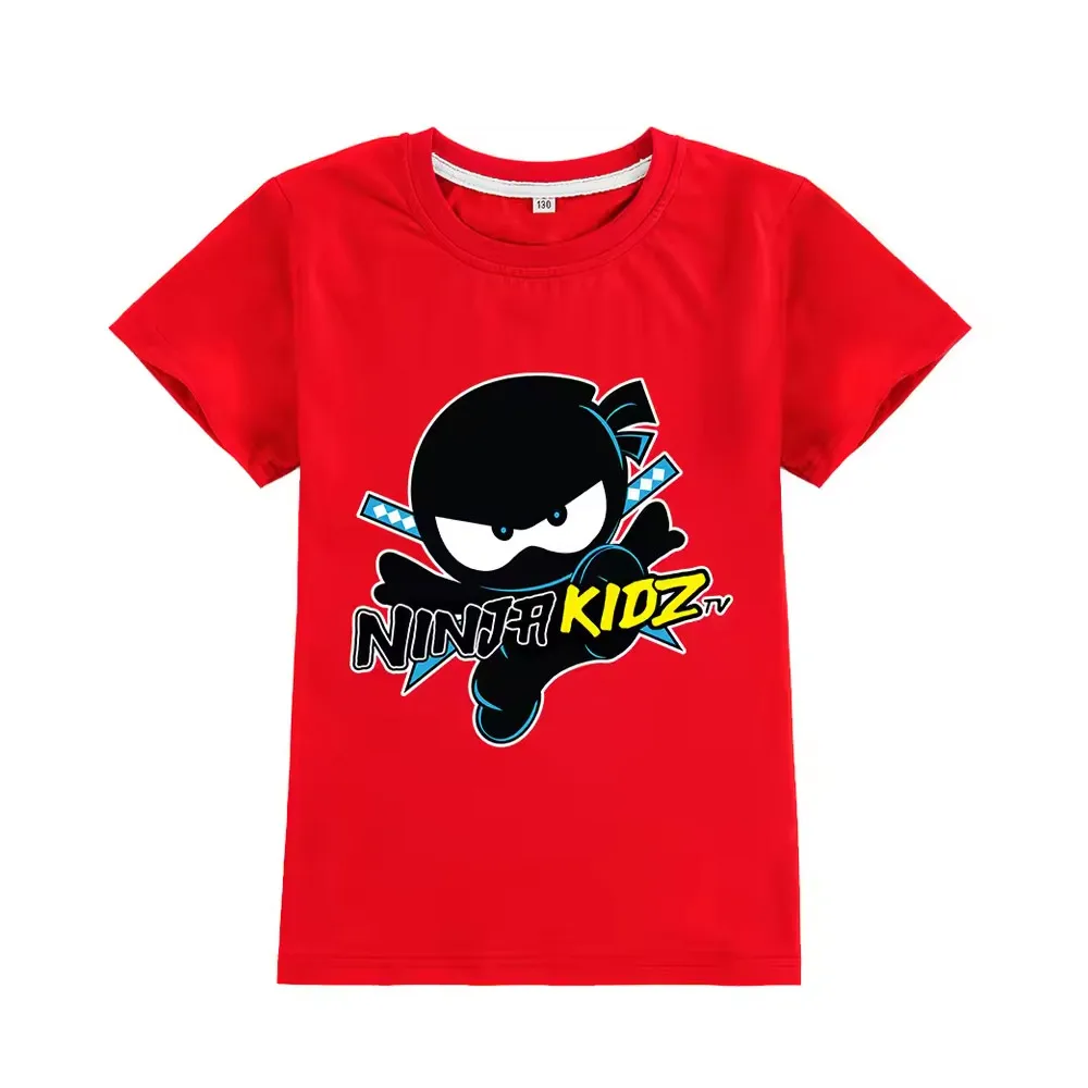 2026 kids Japanese Street Ninja Tee Casual Cosplay Print Anime boys girls T-shirt kids Daily Harajuku New Trendy Unisex Top