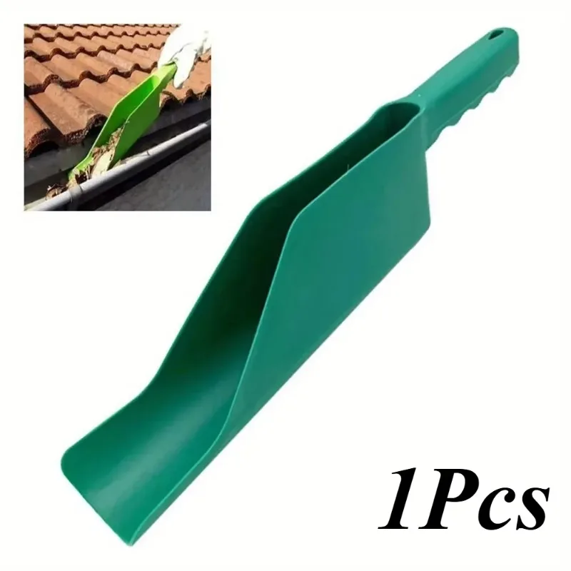 Flexible Rain Gutter Cleaning Scoop Roof Eaves Leaf Remover Garden Shovel Debris Cleaning Hand Tool