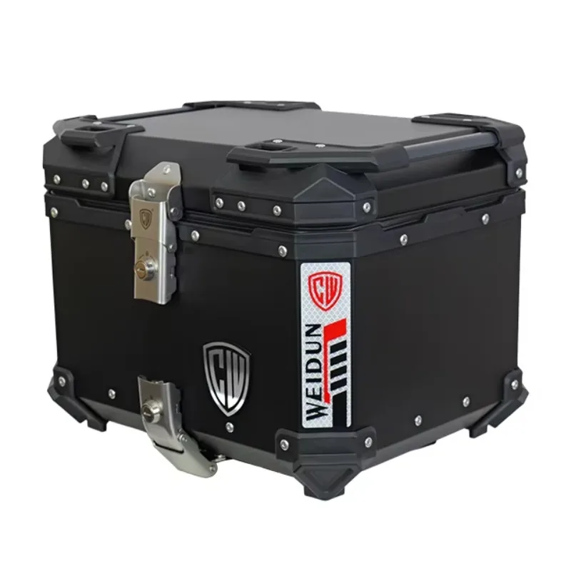 

STLF Universal Large Thickened Rear Box Motorcycle Trunk for Motorcycles and Scooters Waterproof Aluminium Storage Case for Lugg