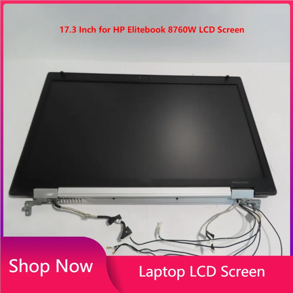 17.3 Inch for HP Elitebook 8760W LCD Screen Panel Display Full Assembly Upper Part FHD 1920x1080 40pins