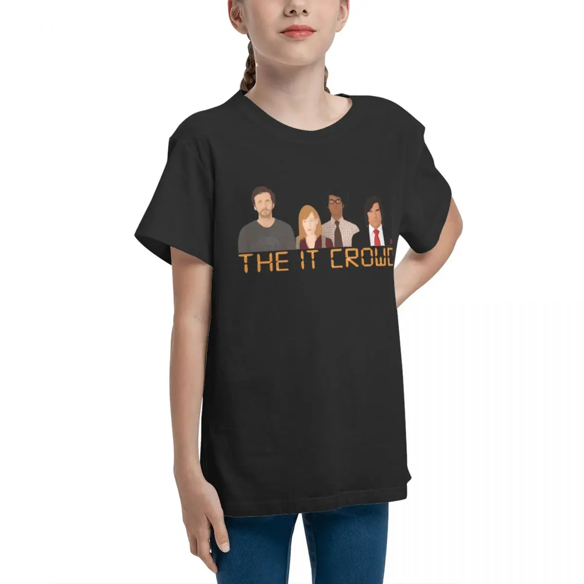 Teenagers Basic Short Sleeve T-Shirt Graphic The It Crowd Gifts Boy Girl  grade Top tee Graphic Vintage Novelty Adolescents