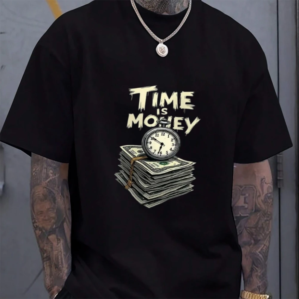 

Man's Short Sleeve Cotton T-Shirt Comfortable Breathable for Summer Soft Casual Top for Daily Wear