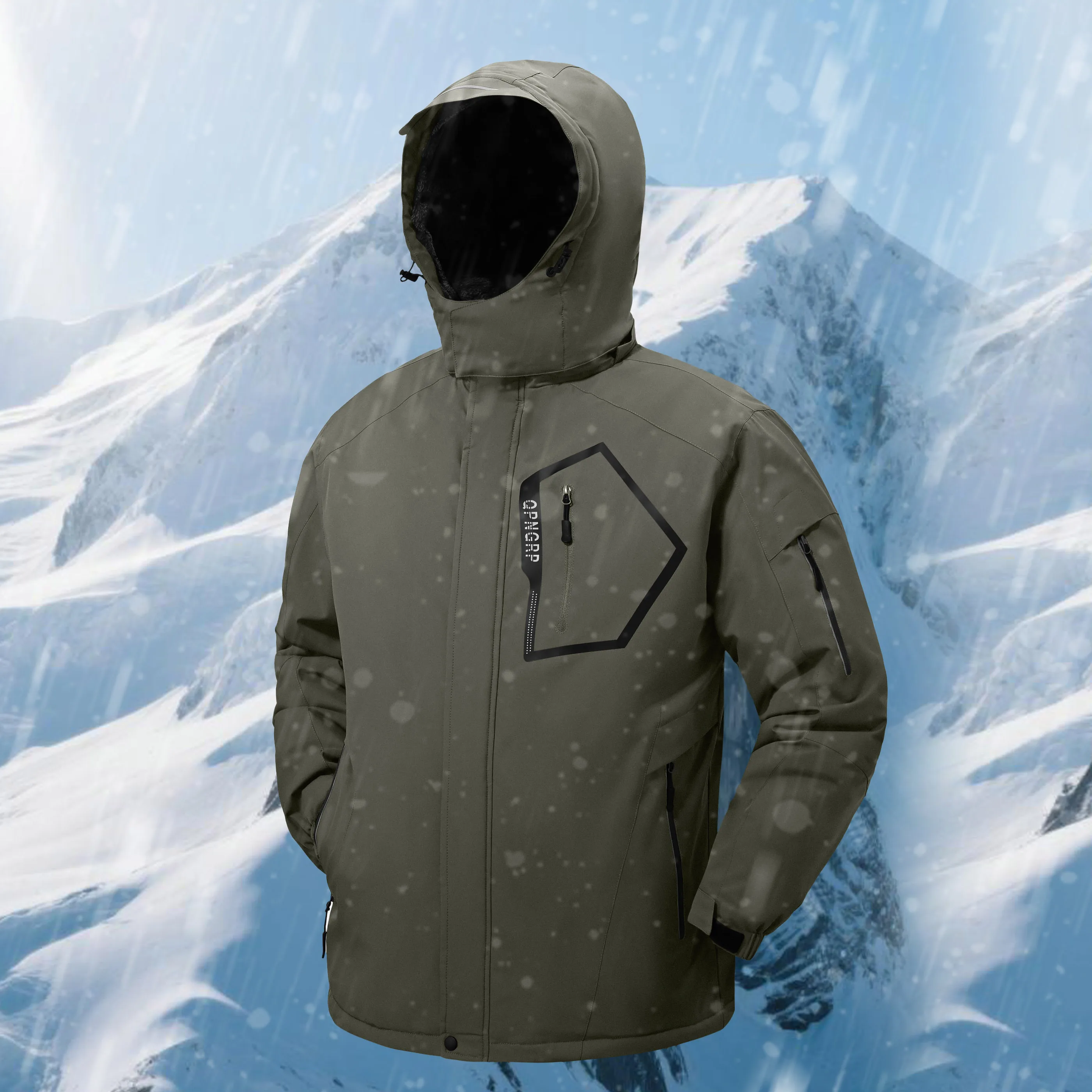 Winter Wasserdichte Winddichte Fleece-Gefütterte Jacken Herren Wanderjacken Outdoor Abnehmbare Kapuzenmäntel Ski Snowboard Oberbekleidung – Detail 22