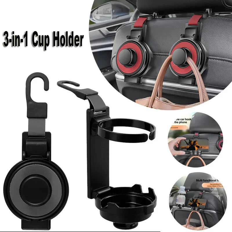 Suporte de Copo para Carro para Saída de Ar Universal Ajustável, Suporte para Garrafas de Água, Cinzeiro, Antivibração, Estável, Organizador Automotivo