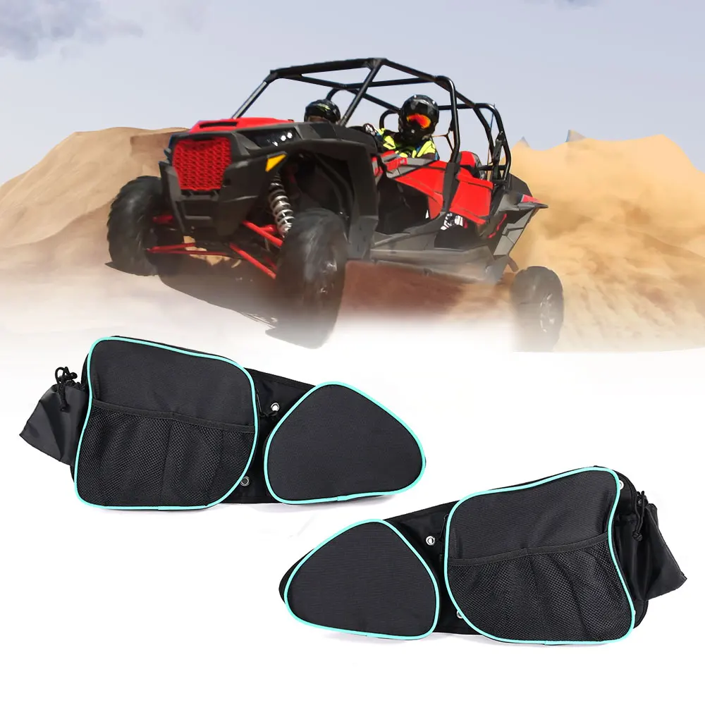 

Passenger And Driver Side Door Storage Bag with Knee Pad Fit For Polaris RZR XP 1000 RZR XP 1000-4 2014-2018 UTV Side Door Bag