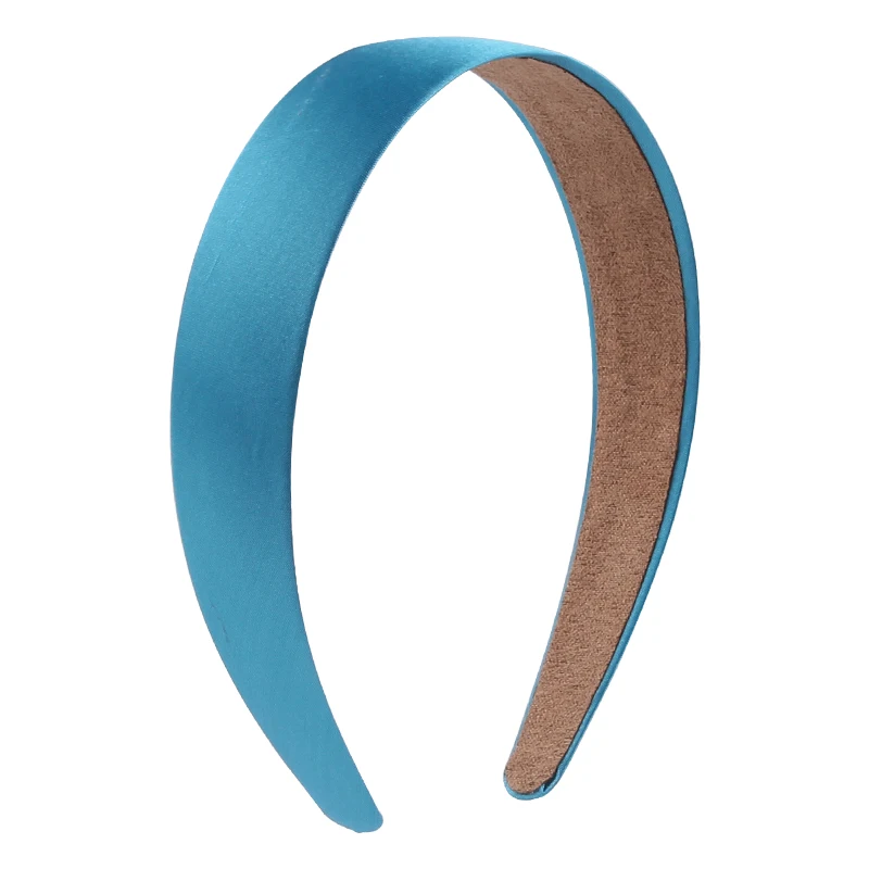 1 Pc Beliebte Dame Solide Satin Haar Band Plain Alice Stirnbänder Für Mädchen 1 Zoll Breite Band Stirnband Heiße Verkäufe DIY Haar Accessori – Detail 9