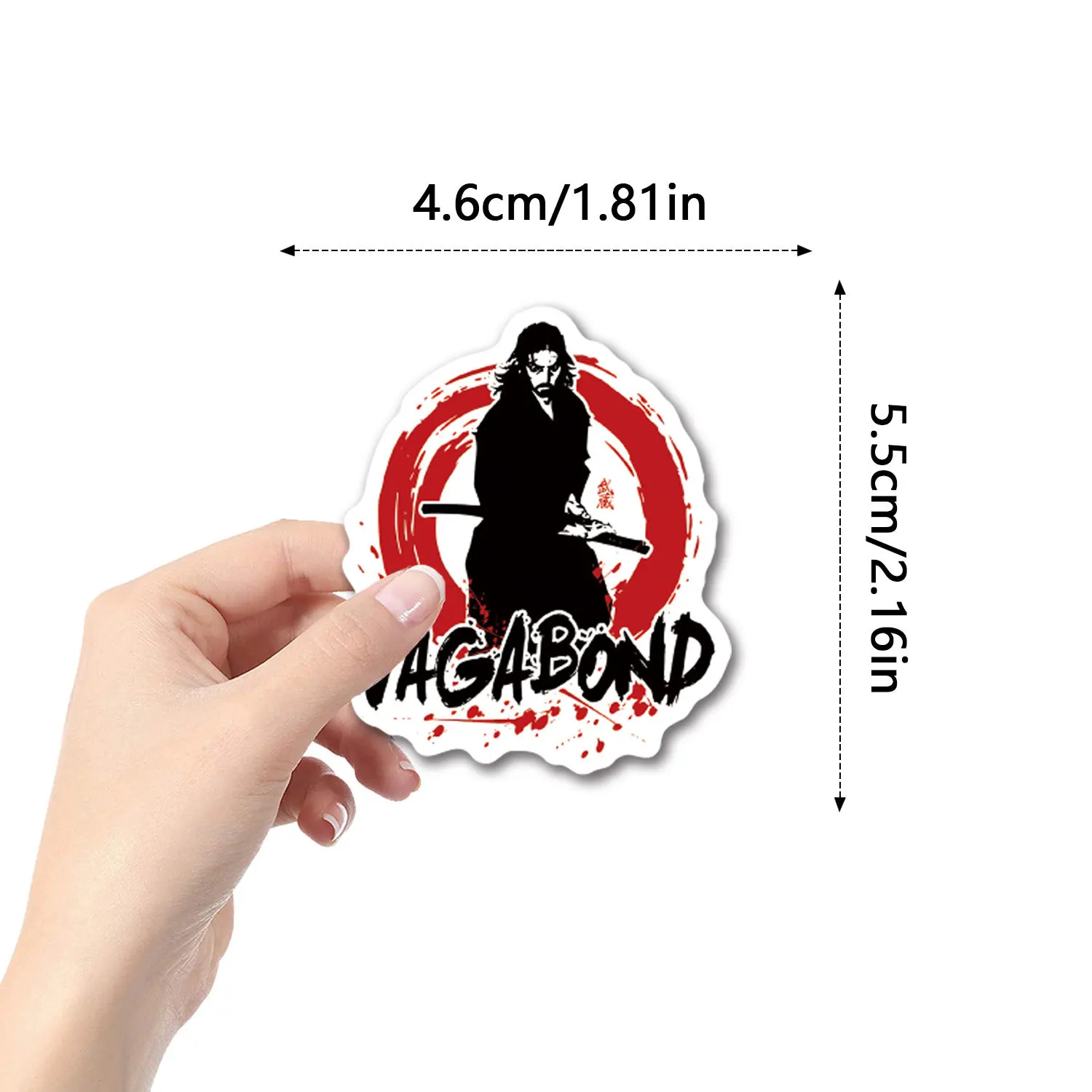 10/55pcs Cool Vagabond Stickers Aesthetic  Graffiti Stickers for DIY Luggage Laptop Motorcycle Bicycle Sticker