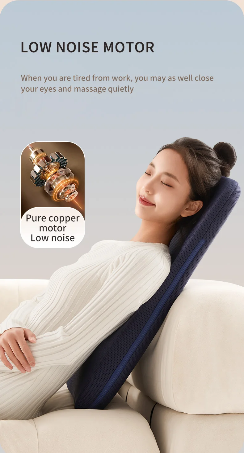 Jinkairui Back Massager Walk Up and Down Massage Cushion with Kneading Heat Neck Shoulder Full Body Massage Machine Spot Massage