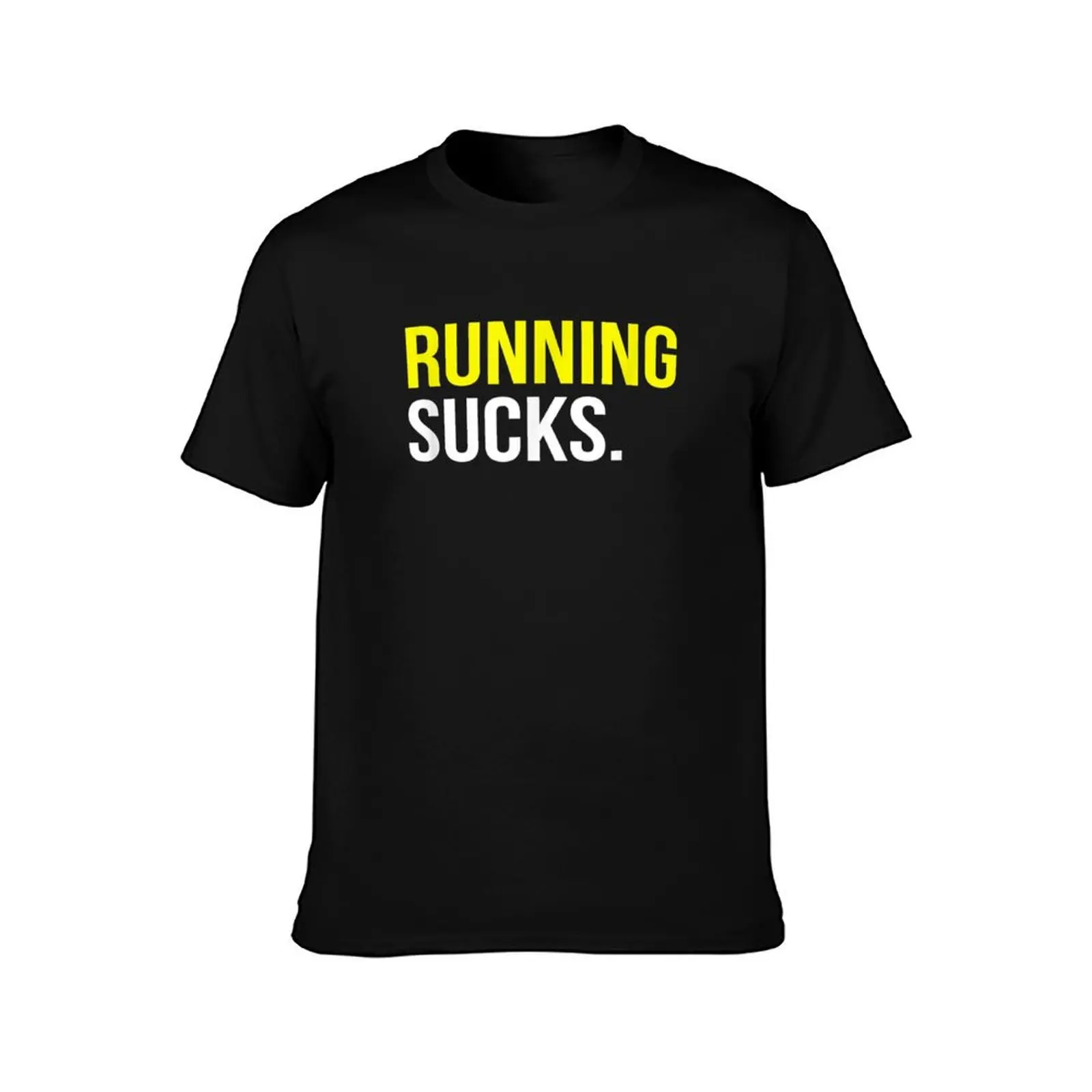 Funny Running Sucks Gift T-Shirt Performance Workout Short Sleeve Tee T-Shirt