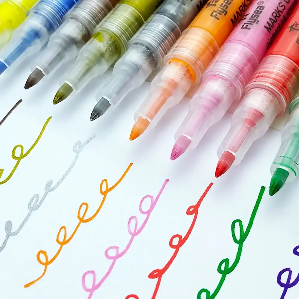 5 قطعة نادي الغولف تغيير لون القلم 0.7 مللي متر علامات الطلاء القلم مع واقية من الشمس قوية مقاوم للماء تغطية قوة ملحقات الغولف #5