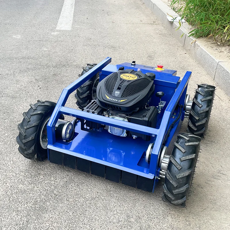 روبوت قص العشب بعجلات لجميع التضاريس مخصص لجميع التضاريس، جهاز تحكم عن بعد ذكي، خفيف الوزن وعالي الأداء