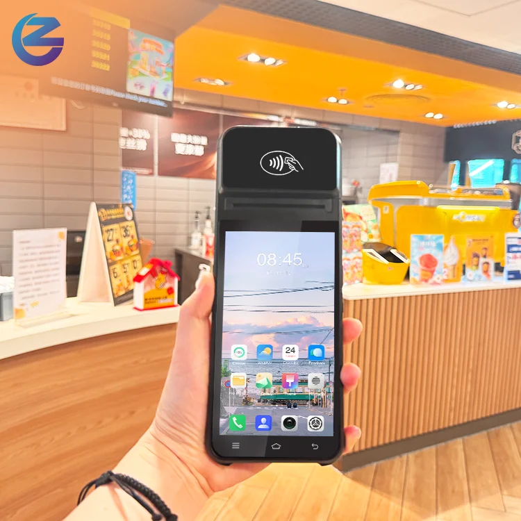 시유 Z92 슬림 POS 단말기 58mm 감열 프린터 NFC 카드 리더 4G WiFi 모바일 결제 장치