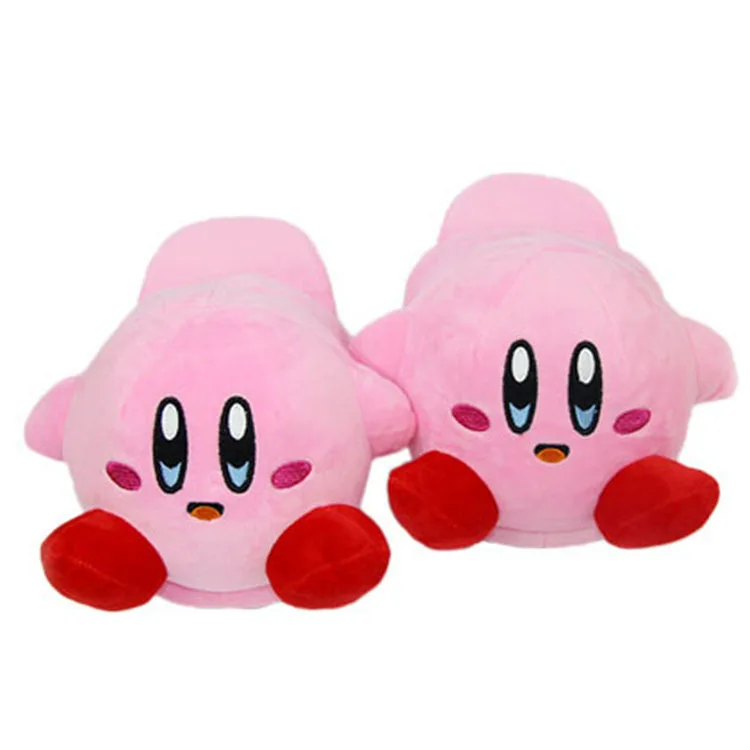 Kawaii Kirbys süße Baumwolle Hausschuhe Hause Schuhe kreative Cartoon Design Herbst Winter warme rutschfeste Schuhe Geburtstag Mädchen Geschenke