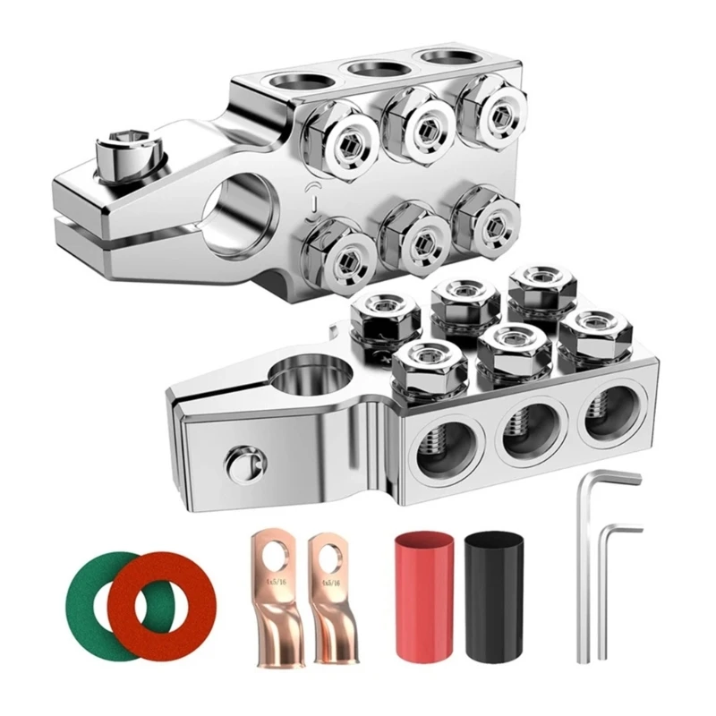 12 Way Battery Clamps, Top Post Connectors for Enhancing Power Flows Maintenance