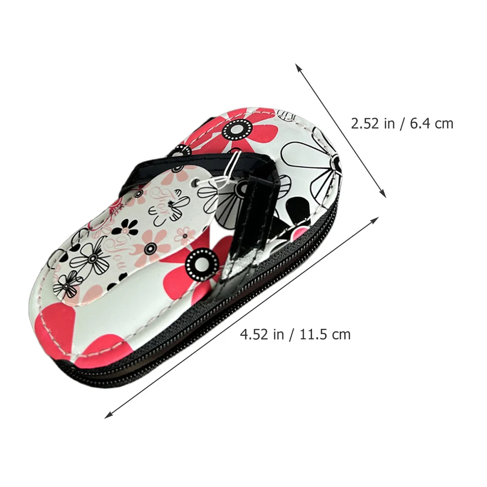 1 セット花柄スリッパ爪切りミニマニキュアセットステンレス鋼ネイルケアキット女性のためのポータブルマニキュアツール