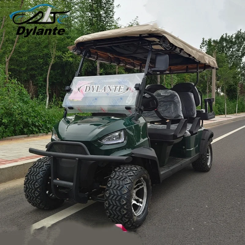 

Лидер продаж, новейший электрический гольф-багги для взрослых, 60 В, 72 В, свинцово-кислотный аккумулятор, без обслуживания, 6-местный внедорожный автомобиль, электрическая тележка для гольфа