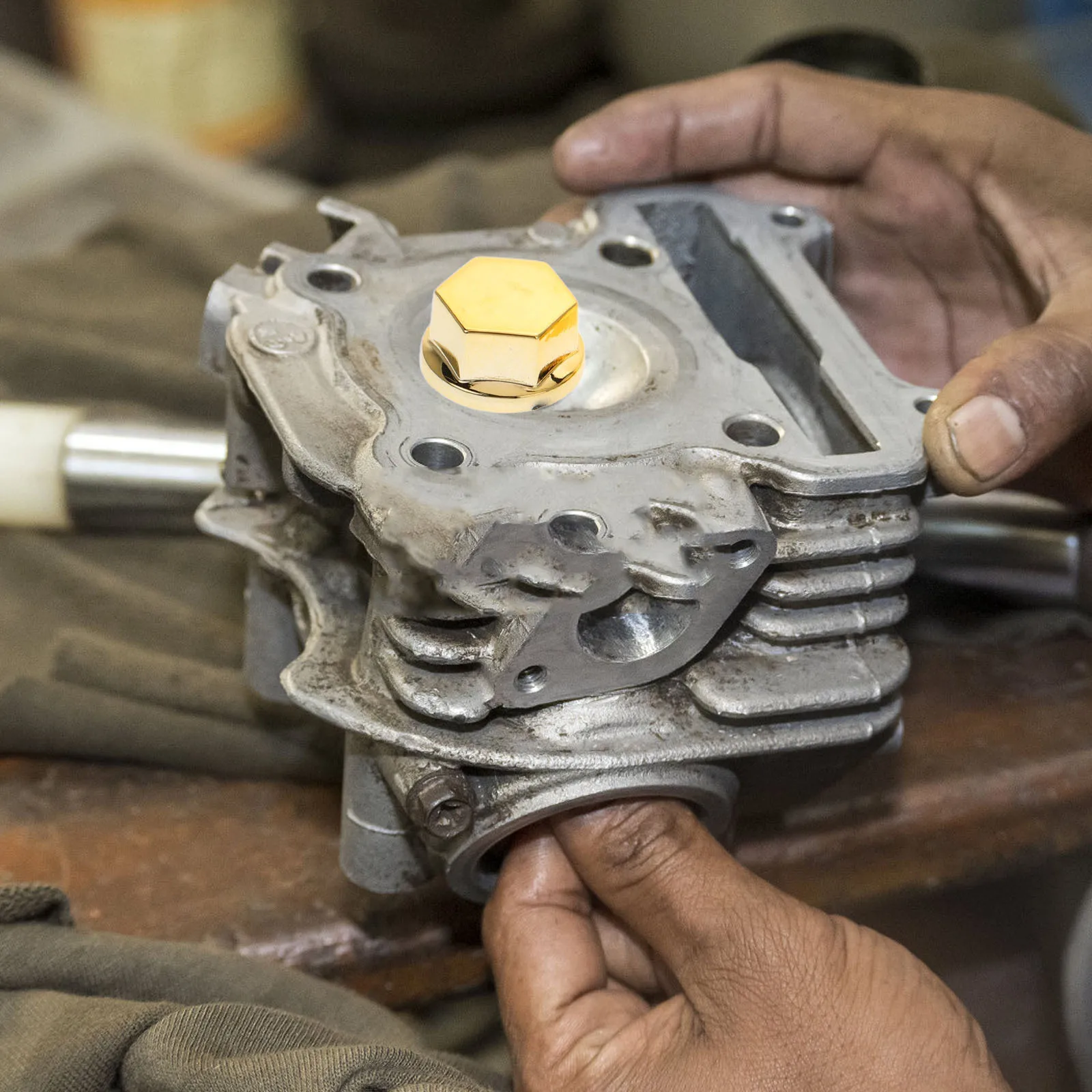 

30pcs Engine Bolt Cap For Motorcycle Aluminum Alloy Bolt Covers Caps Reliable Protection Motorbike Modification Parts Durable