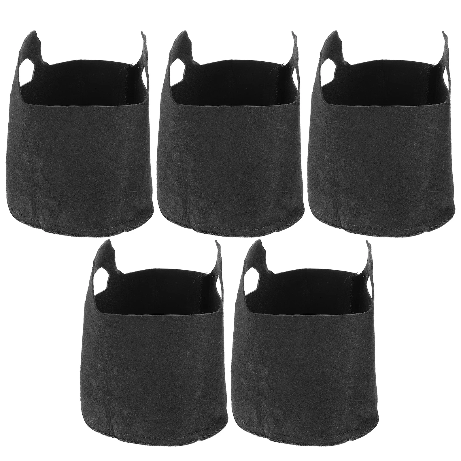 5 قطعة أكياس الحضانة النباتية غير المنسوجة النسيج تنمو أكياس مقابض قوية دائم حديقة الأواني ل Pernials العصارة الخضروات