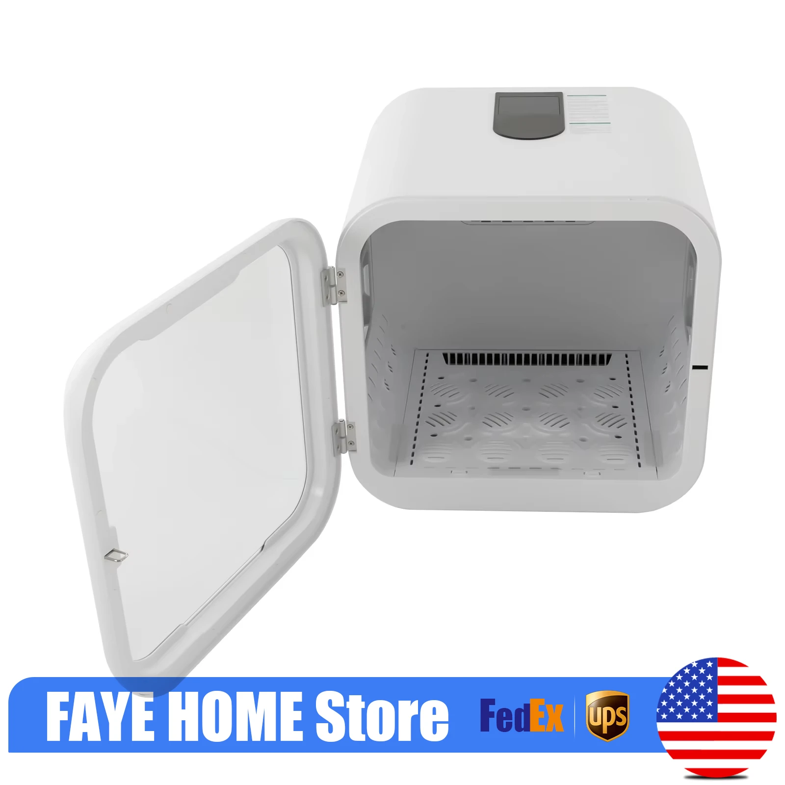 

65Qt Автоматическая сушилка для домашних животных Тихий умный сушильный вентилятор для 2-3 кошек и маленьких собак