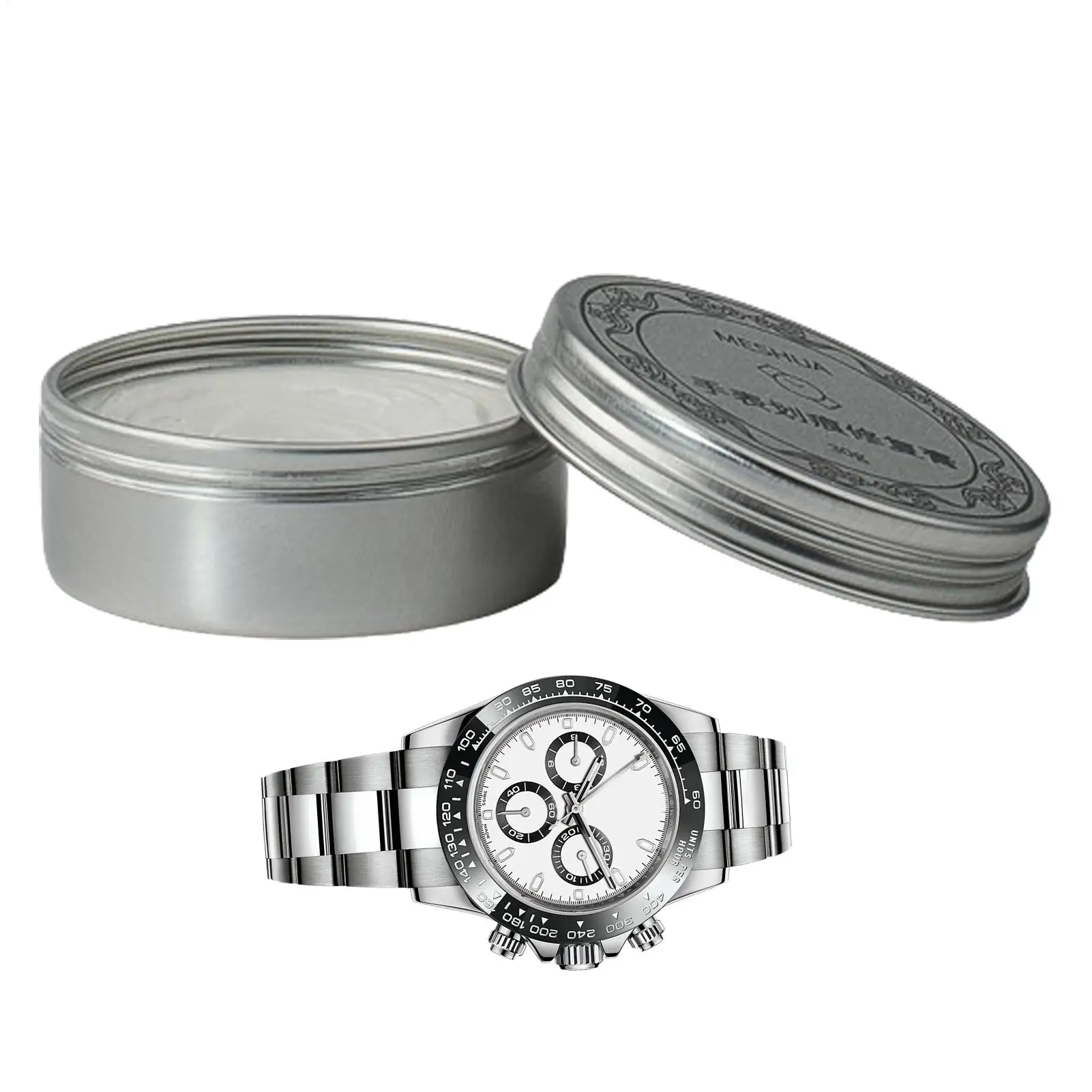 Kit de limpieza de relojes de 30g, Kit de pulido de relojes, herramientas de reparación rápida para cajas de relojes, pulseras y cubiertas