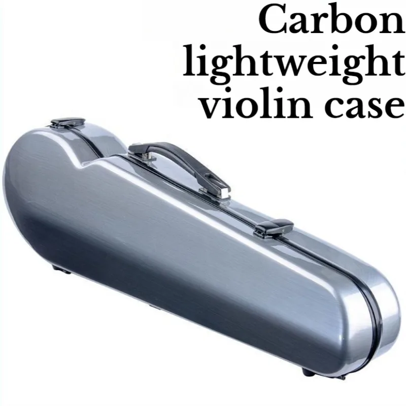 Estuche para violín de fibra de carbono 4/4, hombros profesionales, portátil, impermeable, estable, duro, caja para violín, Accesorios para Instrumentos Musicales