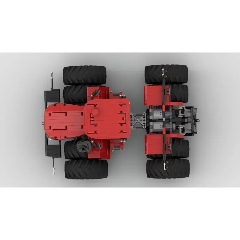 Bloques de construcción de empalme para niños, ensamblaje de Tractor agrícola eléctrico de MOC-174660New, modelo 1233, bloques de construcción de cumpleaños, ToyGift