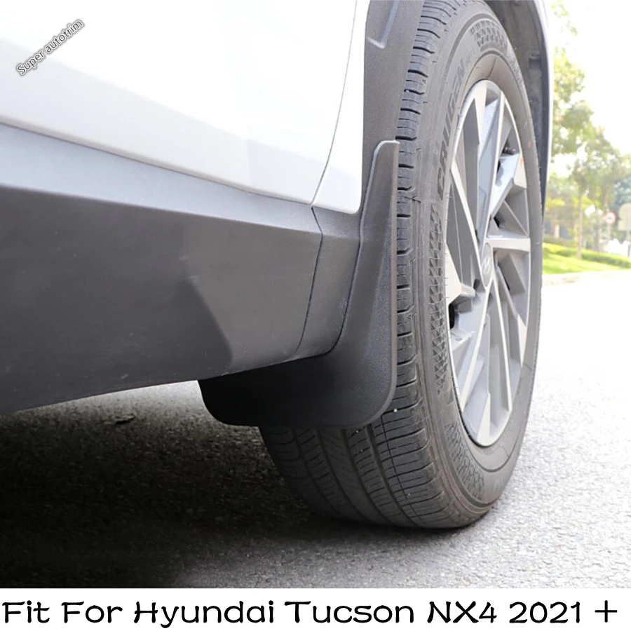 

For Hyundai Tucson NX4 2021- 2023 Car Accessories Front Rear Fender Mud Flaps Guard Splash Flap Mudguard Black Exterior Refit