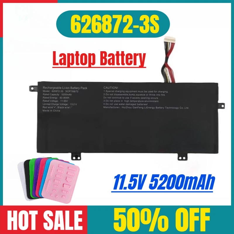 

11.5V 5200mAh New for 626872-3S Laptop Battery