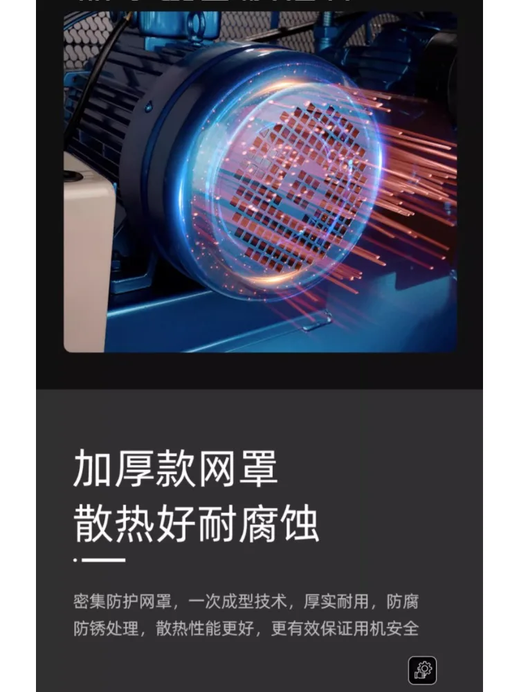 ضاغط هواء بحزام 380 فولت من الدرجة الصناعية مضخة هواء كبيرة ضاغط هواء منفاخ عالي الضغط 220 فولت