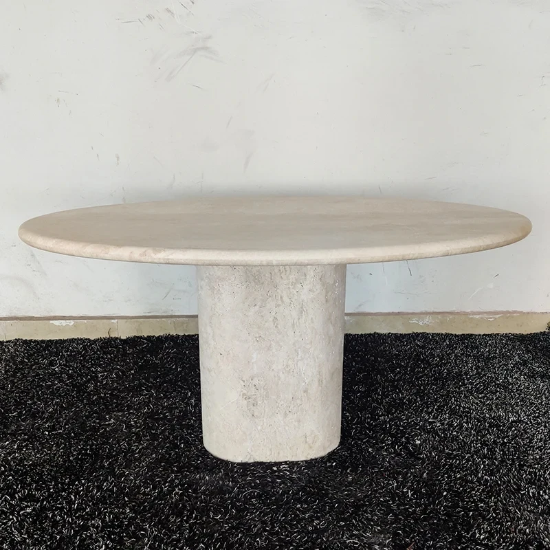 

Cave Stone Dining Table Rectangular Cave Stone Long Table Natural Quiet Style Dining Room Table