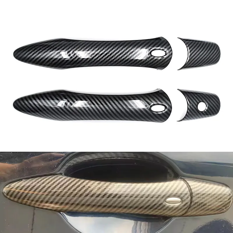 For Nissan Patrol Y62 2017-2024 4-Door Handle Cover Decorative Trim Pieces ABS Decorative Stickers