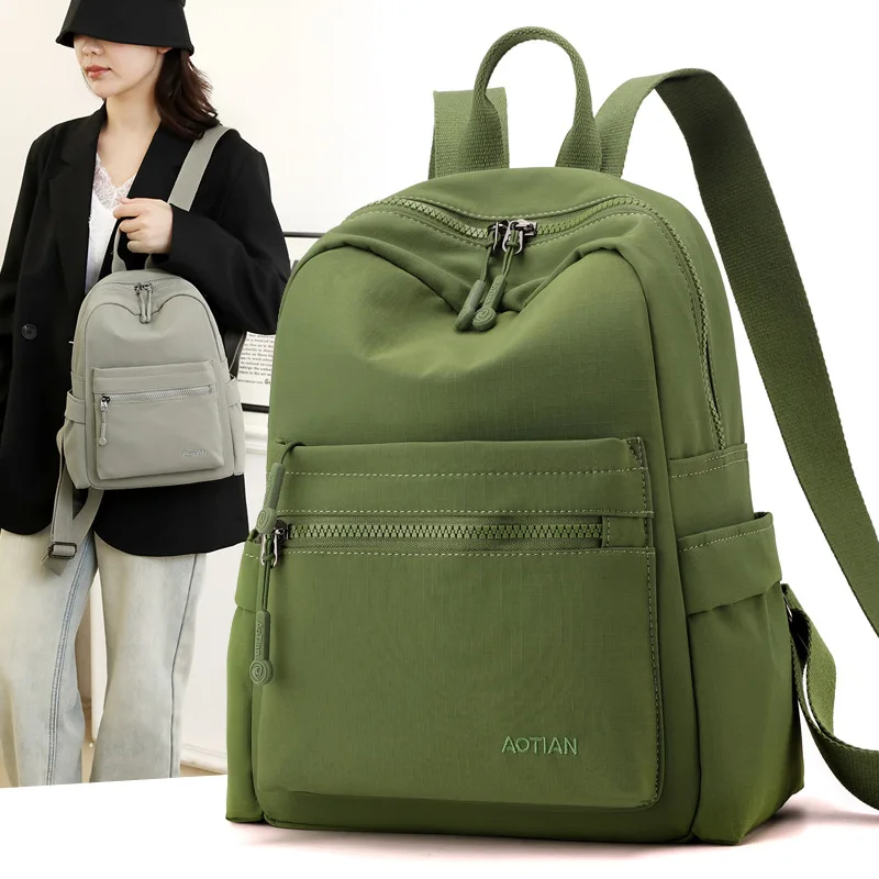 

2025 Fashion Waterproof Oxford Female Backpack Women Preppy Style School Bags For Girls Big Capacity Travel Backpack Sac A Dos