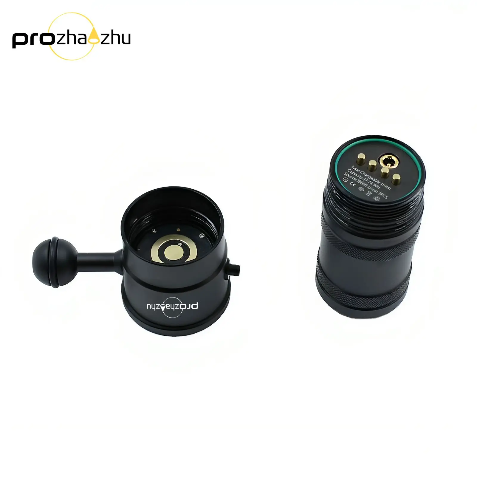 5000 루멘 COB 알루미늄 합금 충전식 비디오 다이빙 조명 IP68 200M 깊이 광각 다이빙 램프