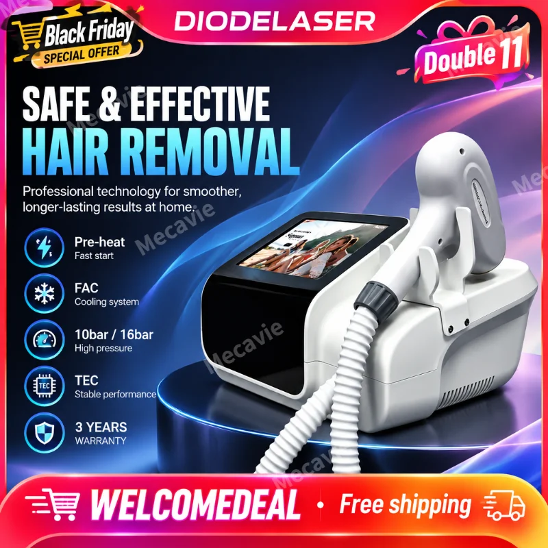 2026 Mini Diode Laser Hair Removal 6000W High Power 755 808 810 830 940 1064nm Painless Permanent Home Device Black Friday Deal