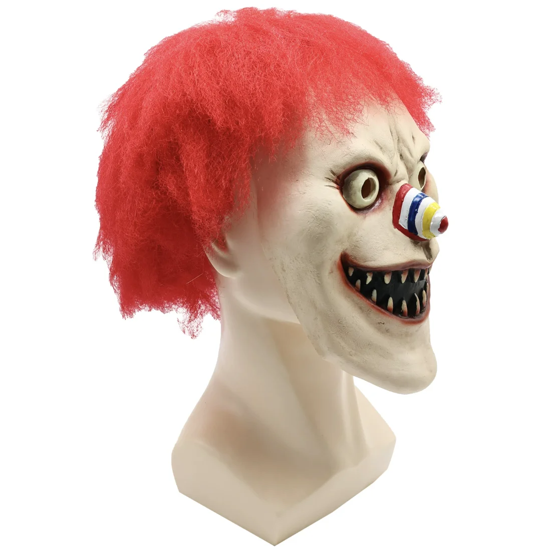 หน้ากากซอมบี้ฮาโลวีน หน้ากากน่ากลัว หน้ากากผีปีศาจ หน้ากากคอสเพลย์ อุปกรณ์ประกอบฉากงานเต้นรำ หน้ากากแวมไพร์ชีวเคมีสำหรับแต่งตัว