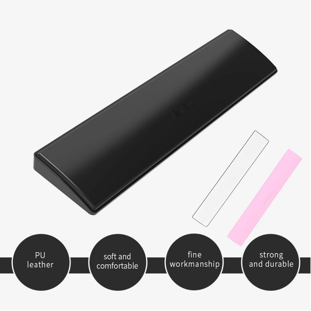 61/87/104 Phím Bàn Phím Cơ Đệm Cổ Tay Ajazz Bàn Phím Cổ Tay Hỗ Trợ Miếng Lót Chống Trượt Da PU mềm Mút