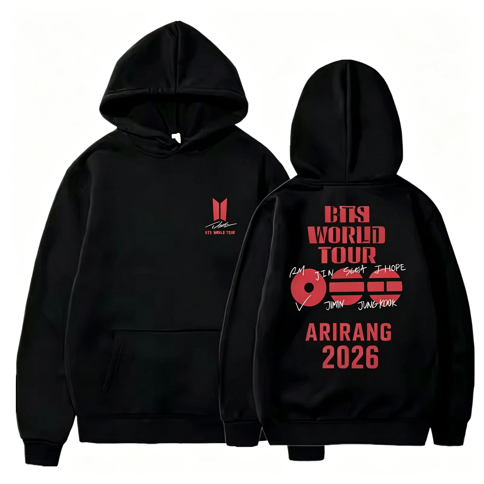 Graphic Hoodie Streetwear - هودي رجالي بتصميم حروف جرافيك من