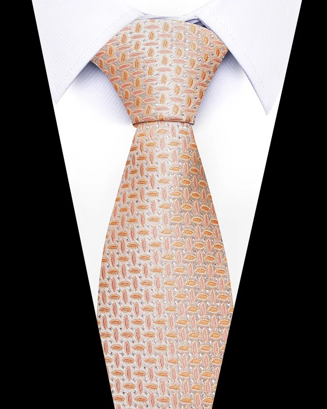 Hochwertige Hochzeitskrawatten für Männer, modisch, neuer Stil, blauer Streifendruck, Krawatten, tägliches Büro, Bekleidung, Accessoires, Geschenk für Männer – Detail 34