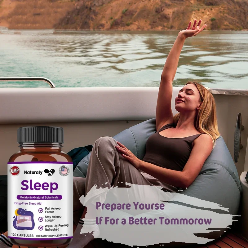 Sleep Capsules with Melatonin to help men and women sleep better | Non-habit forming and non-addictive