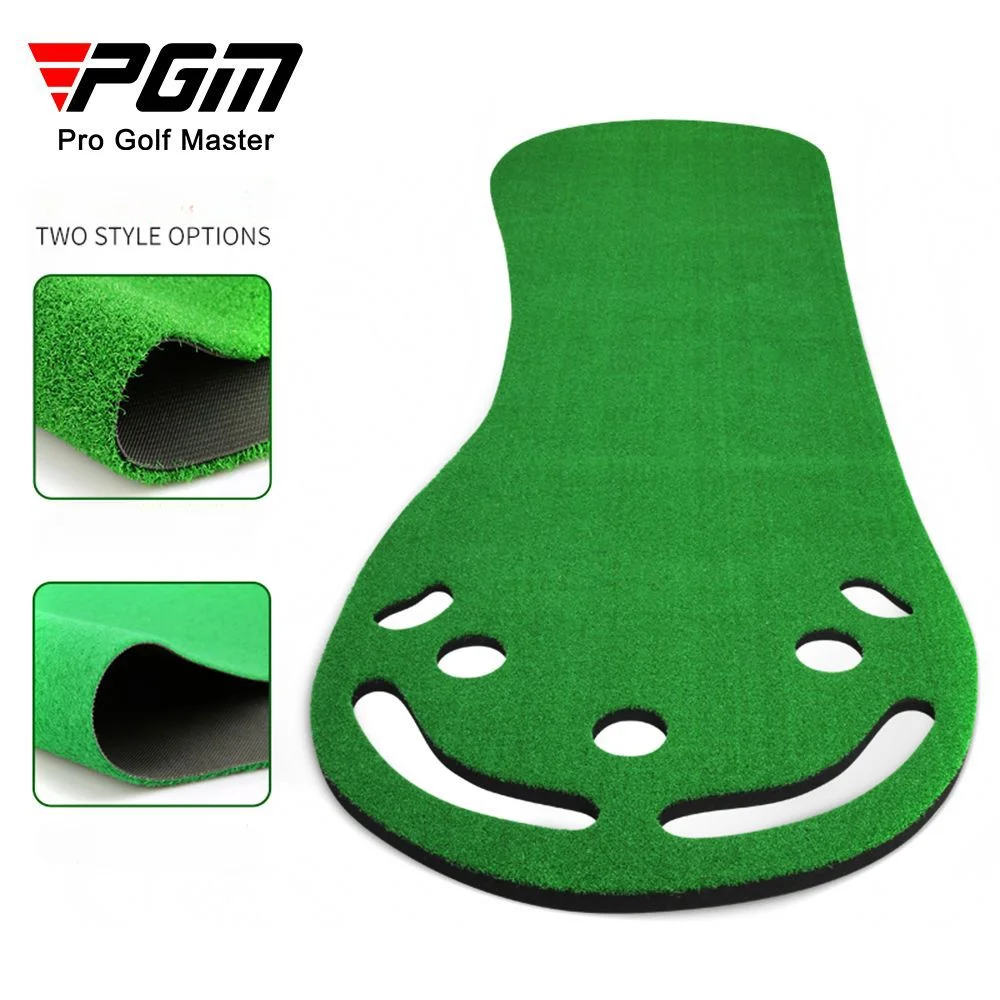 PGM Golf Putting Mat Indoor Home Portable Practice Training Putter Pads Putting Green with 5 Holes Golf Training Aids GL013