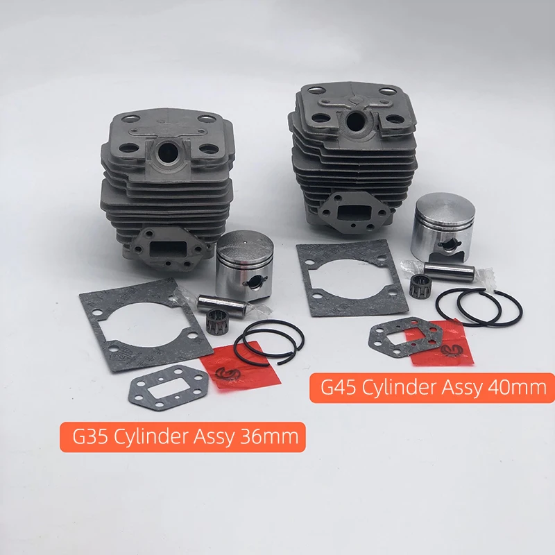 Cilindro Pistão Kit Fit para Zenoah 36 mm 40 mm G45 G45l Bc4310 Hus Jardim Escova Cortador Ferramentas Aparador Parte 443r 143 143ri G35 3410