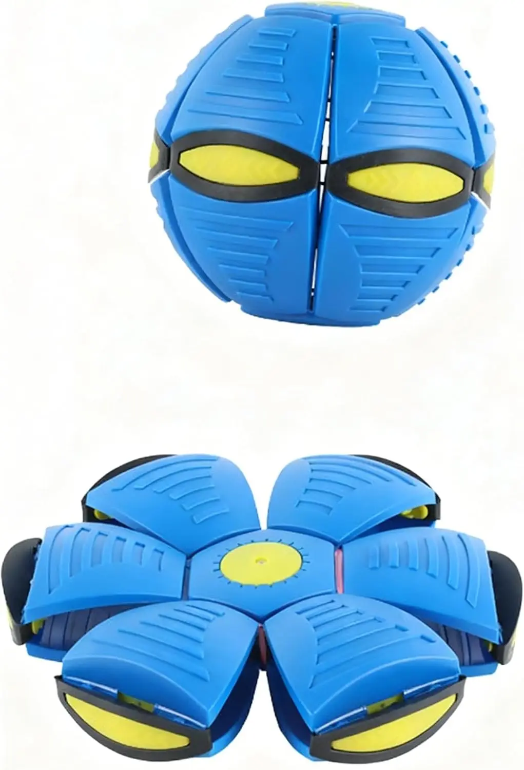 Magic Ball for Kids, Children Bouncing Ball Magic Metaball, Collapsible Flat Popup Meatball Toy with 6 Light for Indoor