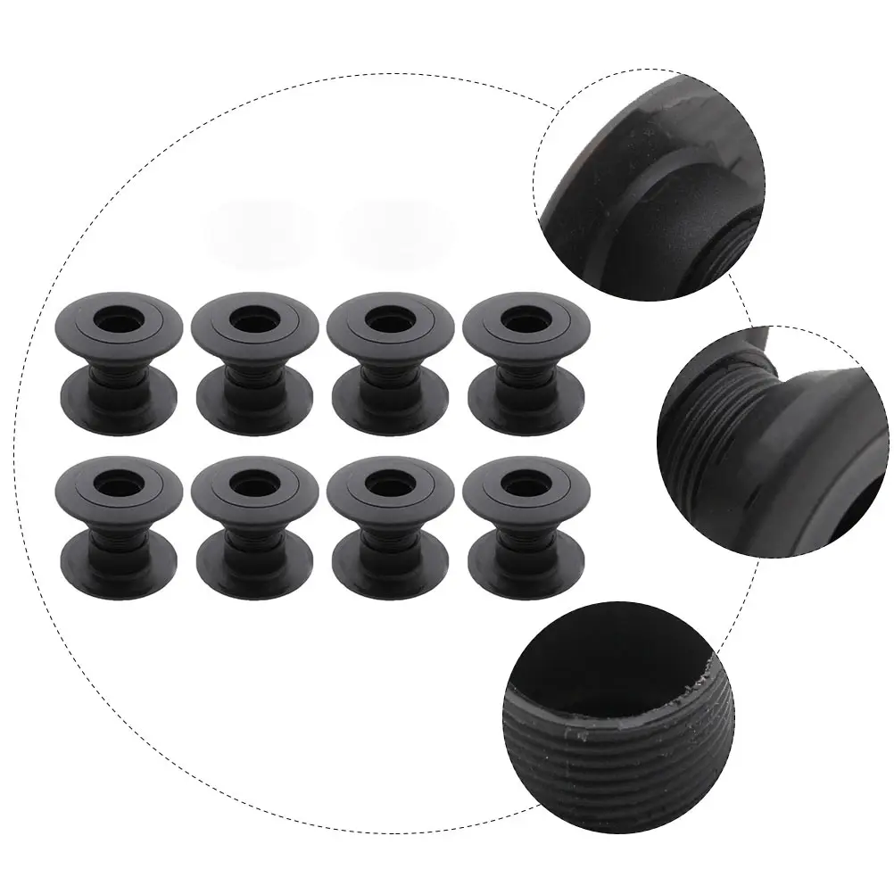 

8 pcs Foosball Bearing Rod Table Football Accessories Durable Replacement Bushing For Tabletop Football Machine Black Universal