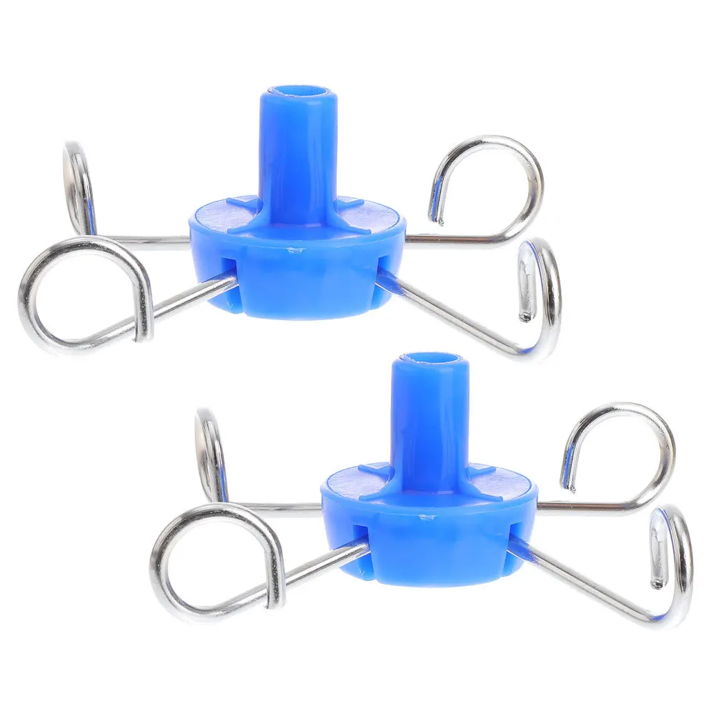 2Pcs Practical Iv Pole Hanger Multi-Functional Infusion Rack Accessory for Daily Use in Hospitals Clinics Small Coat Hooks
