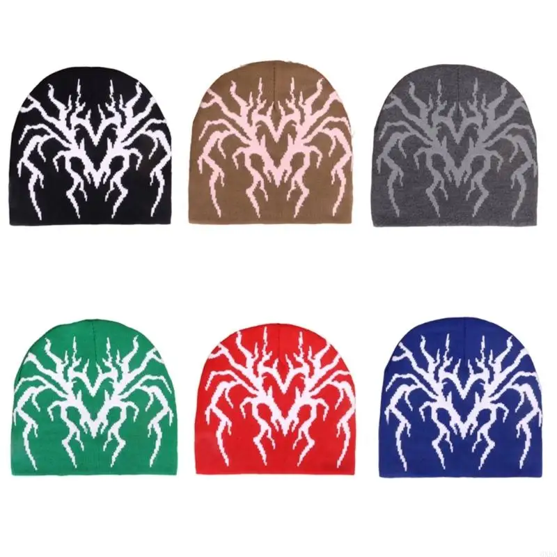 Jacquard Brown recluse Heart Pattern Hip Hop Cap Durable Acrylic Component All Ages Comfortable Headwear For Everyday 6XDA