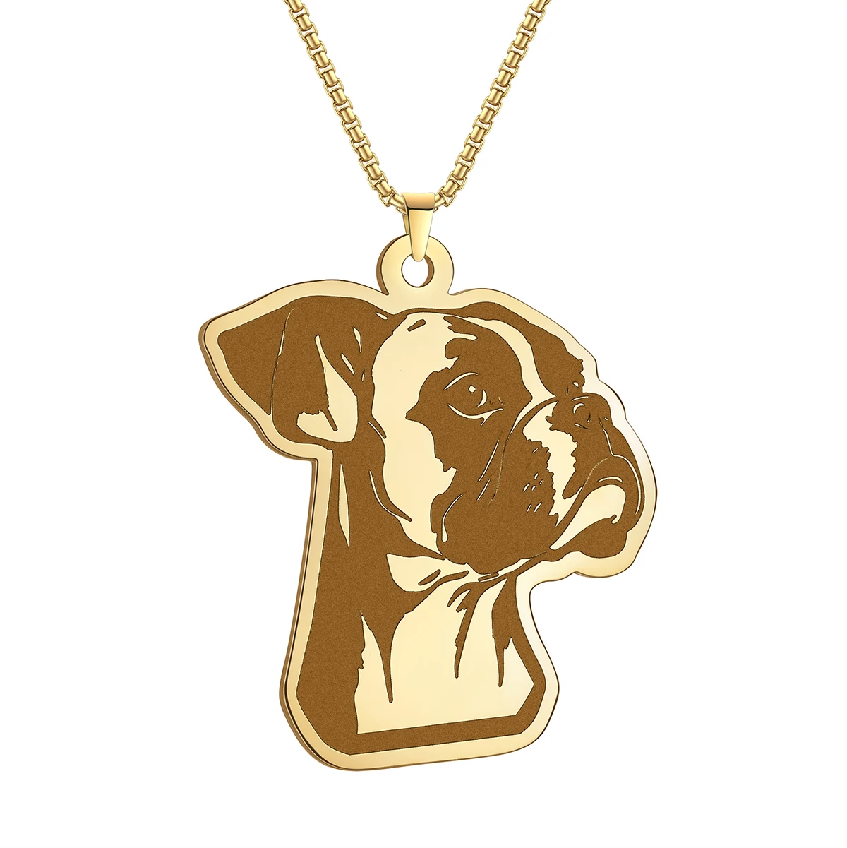 

Collar Pareja Boxer Dog Pendant Necklace Set for Bestie Magnet Attract Heart Distance Best Friend Necklace